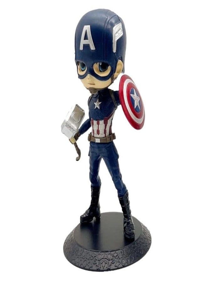 FowWelt Action Figure Miniature Toy Figure Special Edition for Car Dashboard, Decoration, Cake, Office Desk & Study Table - Captain America - Image 1